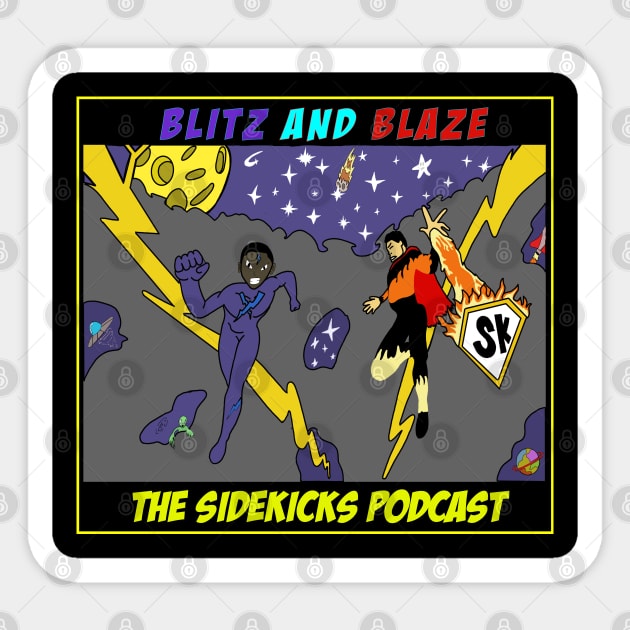 BLITZ and BLAZE Sticker by The Sidekicks Store